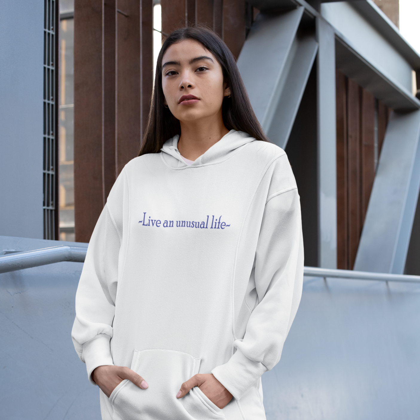 "Live an unusual life" Unisex heavy blend hooded Sweatshirt