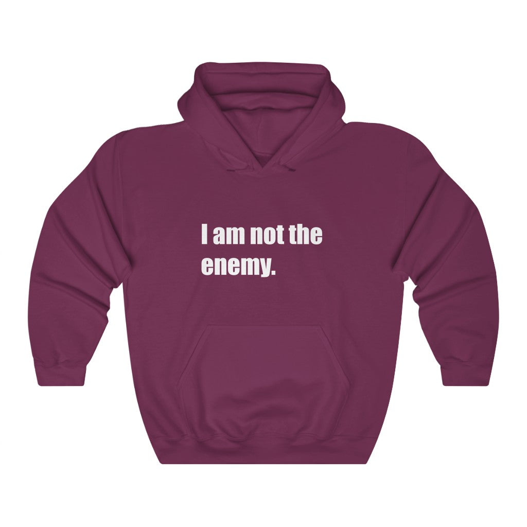"I am not the enemy" Unisex Heavy Blend™ Hooded Sweatshirt