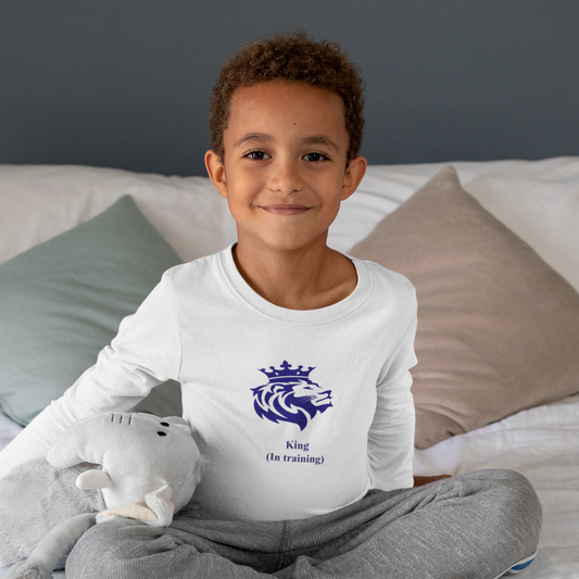 "King in Training" Long sleeve tshirt