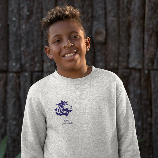 "King in Training" Crew neck Sweatshirt