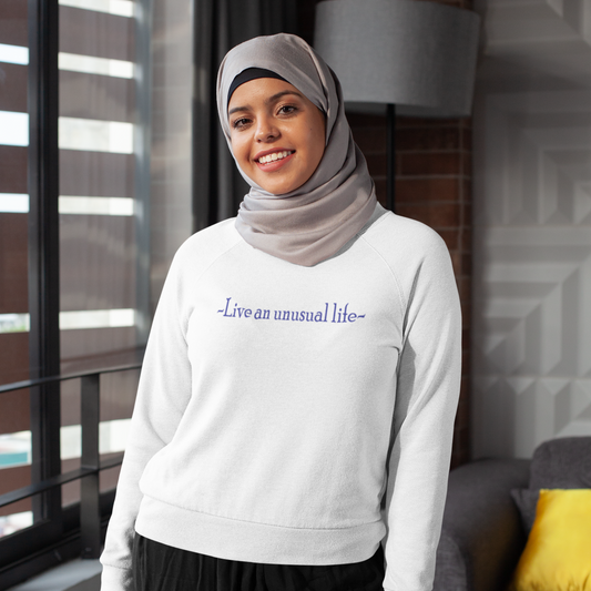 " Live an Unusual Life" Unisex Heavy Blend™ Crewneck Sweatshirt