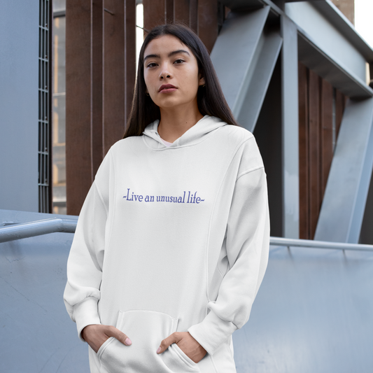 "Live an unusual life" Unisex heavy blend hooded Sweatshirt