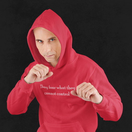 "They fear what they cannot control" Unisex Heavy Blend™ Hooded Sweatshirt