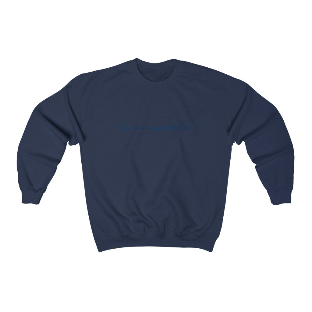 " Live an Unusual Life" Unisex Heavy Blend™ Crewneck Sweatshirt