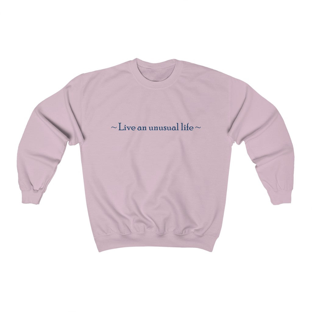 "Live an unusual life" Unisex Heavy Blend™ Crewneck Sweatshirt